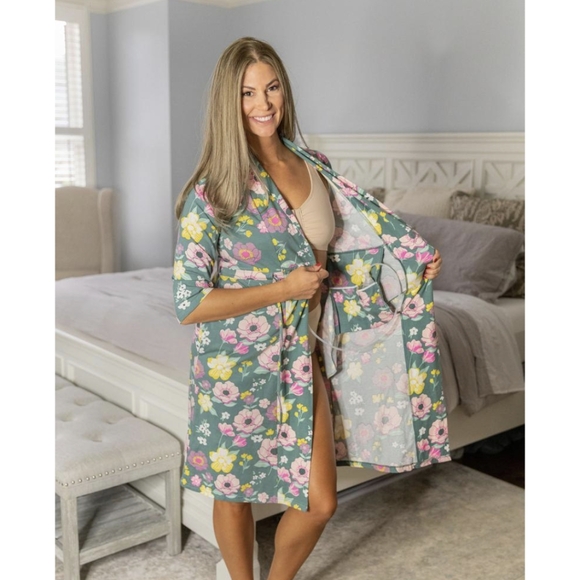GOWNIES Recovery Robe, Flower Pattern, XL/XXL, NIB - Picture 3 of 7